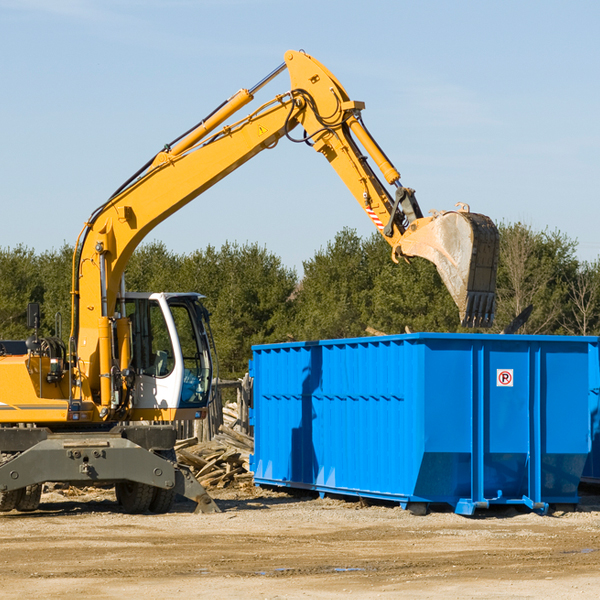 can i pay for a residential dumpster rental online in Tebbetts